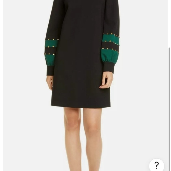 Tory Burch Ponte grommet sleeve embellished dress. Euc. - Picture 2 of 8